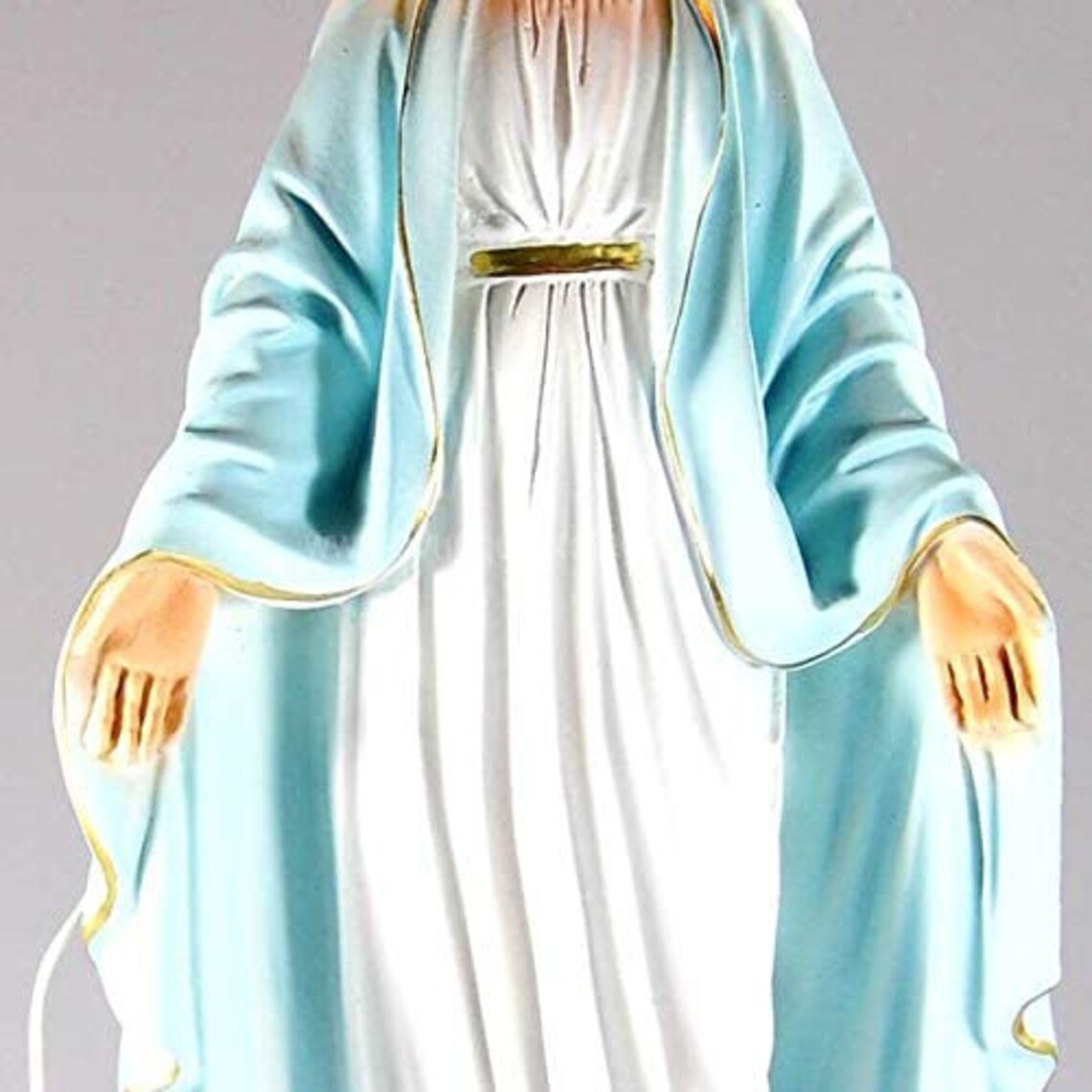 Estatua de la Virgen Milagrosa en resina cm. 35 para interior y ...