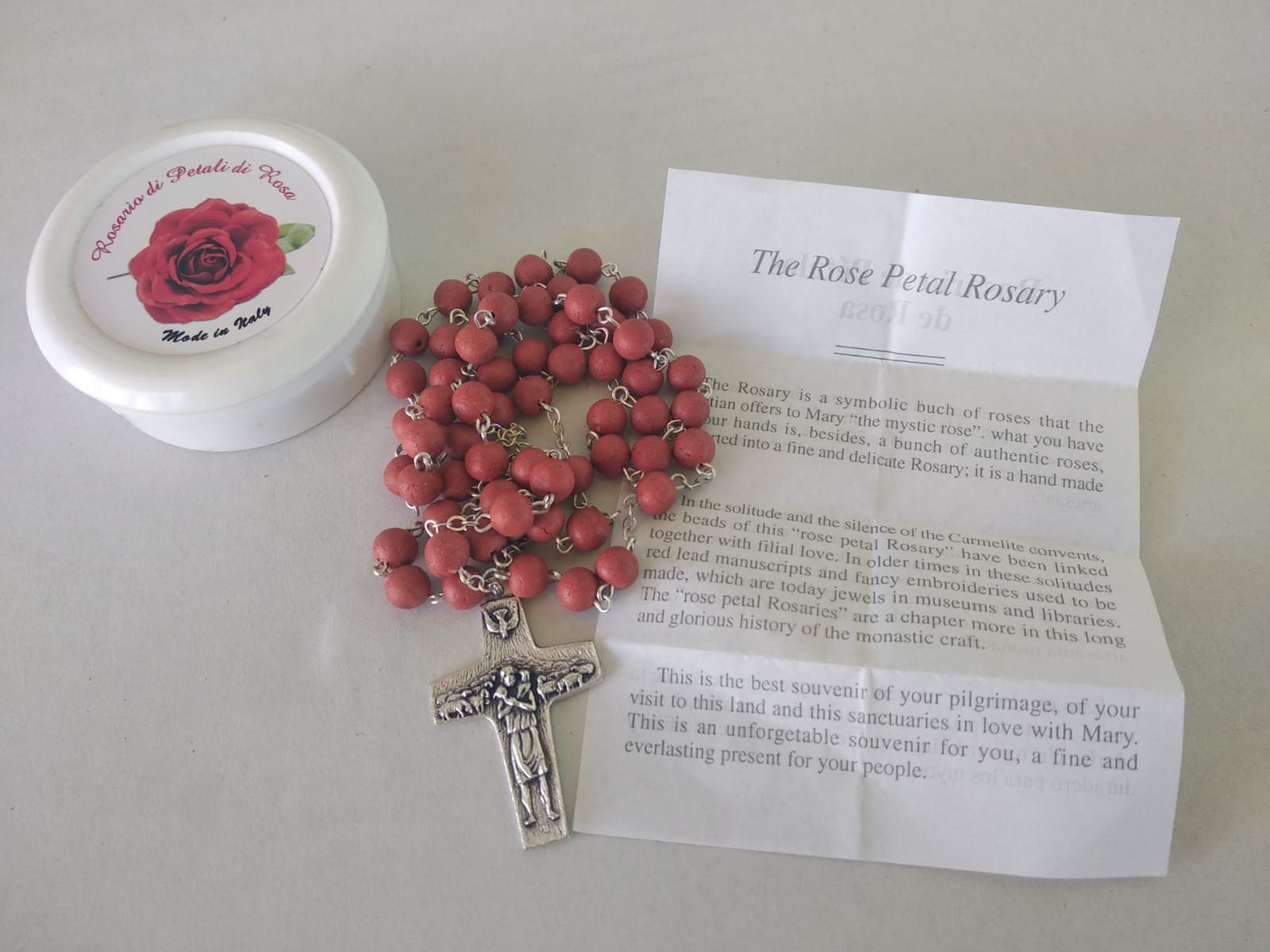 Rosenkranz mit Duftperlen Rose, rot, 5 Gesätze - Kaiser