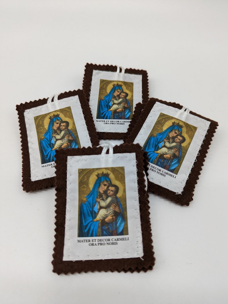 Our Lady of Mount Carmel / Sacred Heart of Jesus Scapular. Traditional ...