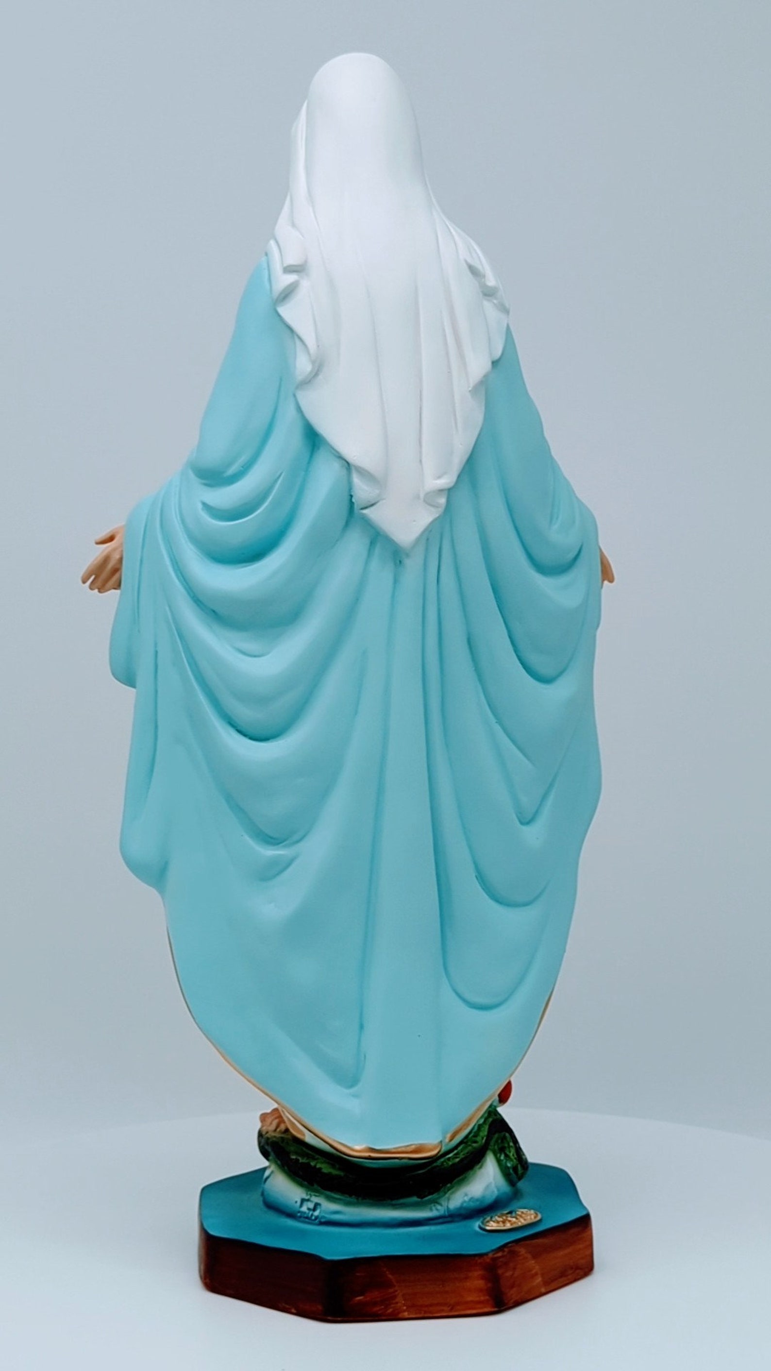 Estatua de resina de la Virgen Milagrosa, 40 cm de alto (15,74 pulgadas ...