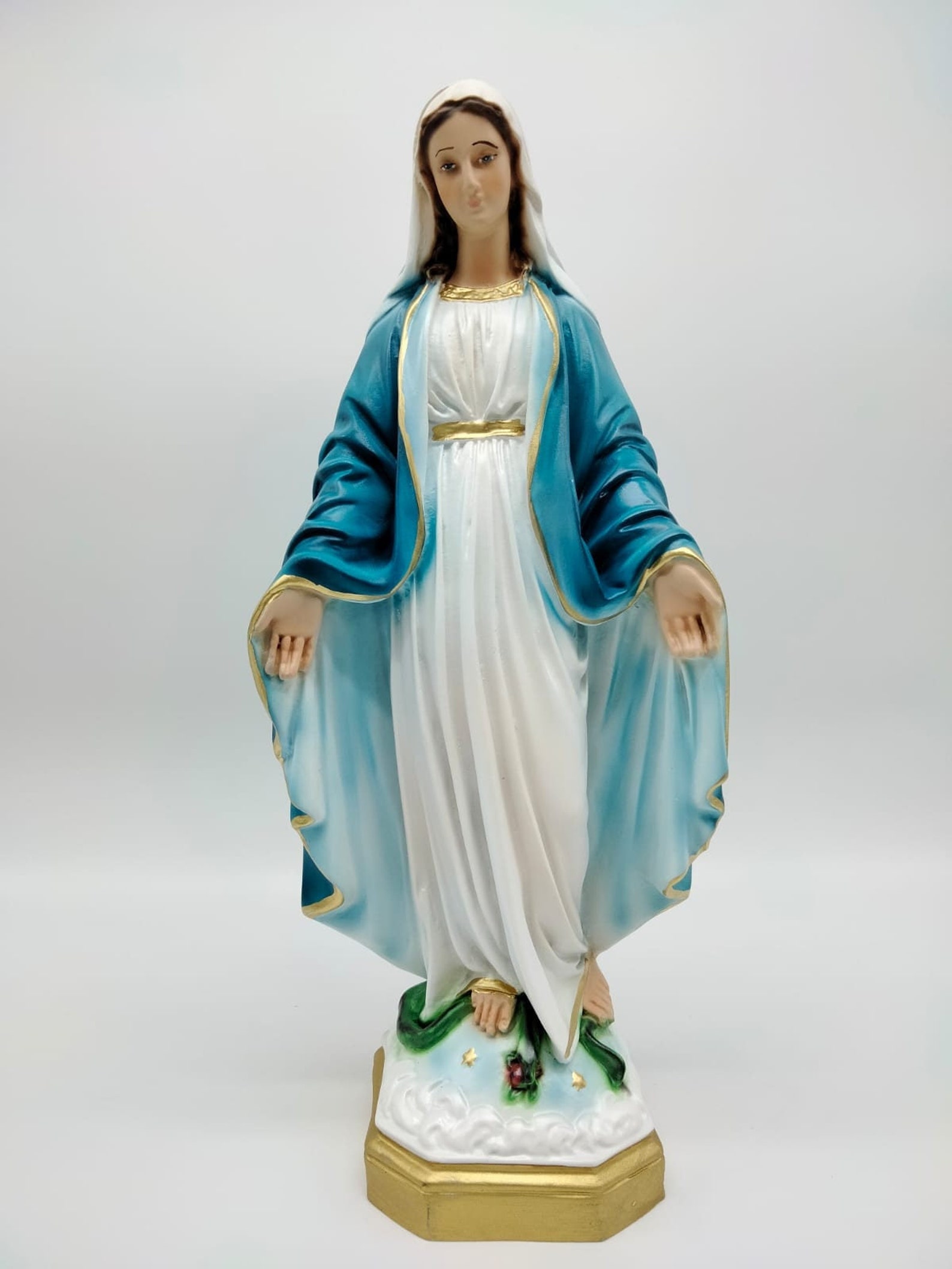 Our Lady of Grace Statue in Resin Cm. 35 inches 1377 for Etsy