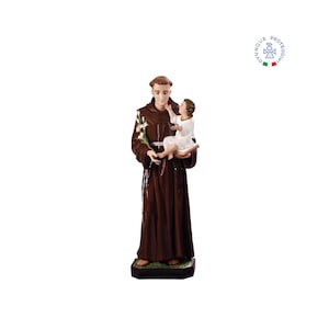Fiberglass statue of St. Anthony of Padua cm 130. 51.18&#39;&#39; fiberglass statue of St. Anthony of Padua. With Baby Child. MADE IN ITALY.
