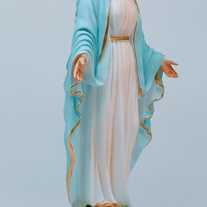 Estatua de la Virgen Milagrosa en resina, 40 cm de alto (15,74 pulgadas ...