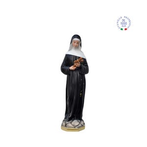 Statue of Saint Rita of Cascia cm 60 in resin for indoors and outdoors. 23.62&#39;&#39; Saint Rita of Cascia statue. MADE IN ITALY.