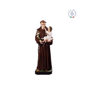 Resin statue of St. Anthony of Padua 130 cm. 51.18&#39;&#39; resin statue of St. Anthony of Padua. With Baby Child. MADE IN ITALY.