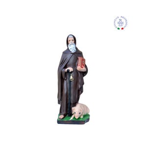 Resin statue of St. Anthony Abbot, 30 cm high. 11.81&#39;&#39; resin statue of St. Anthony Abbot. MADE IN ITALY.