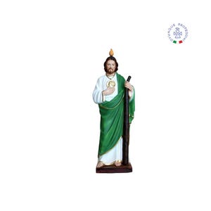 St. Jude Thaddeus resin statue, 60 cm, for indoors and outdoors. 23.62&#39;&#39; St. Jude resin statue. MADE IN ITALY.