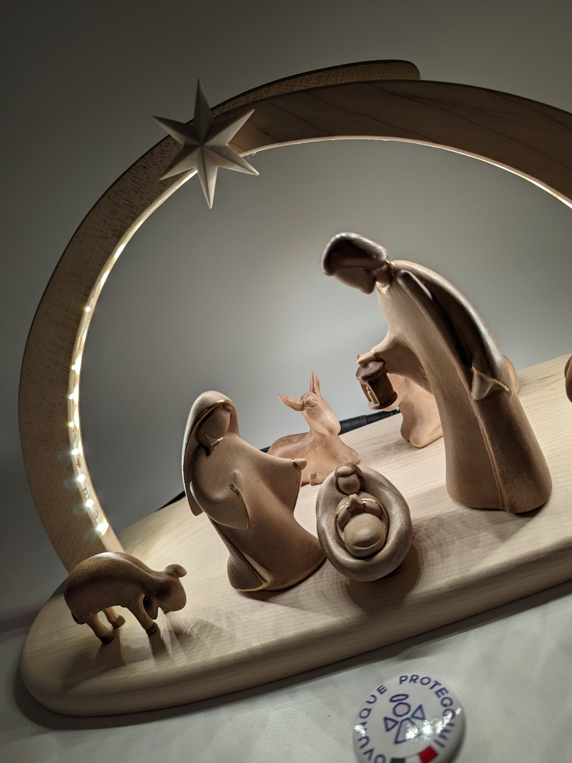 Wooden Nativity Set, Complete Wooden Nativity Scene in a Modern Style ...