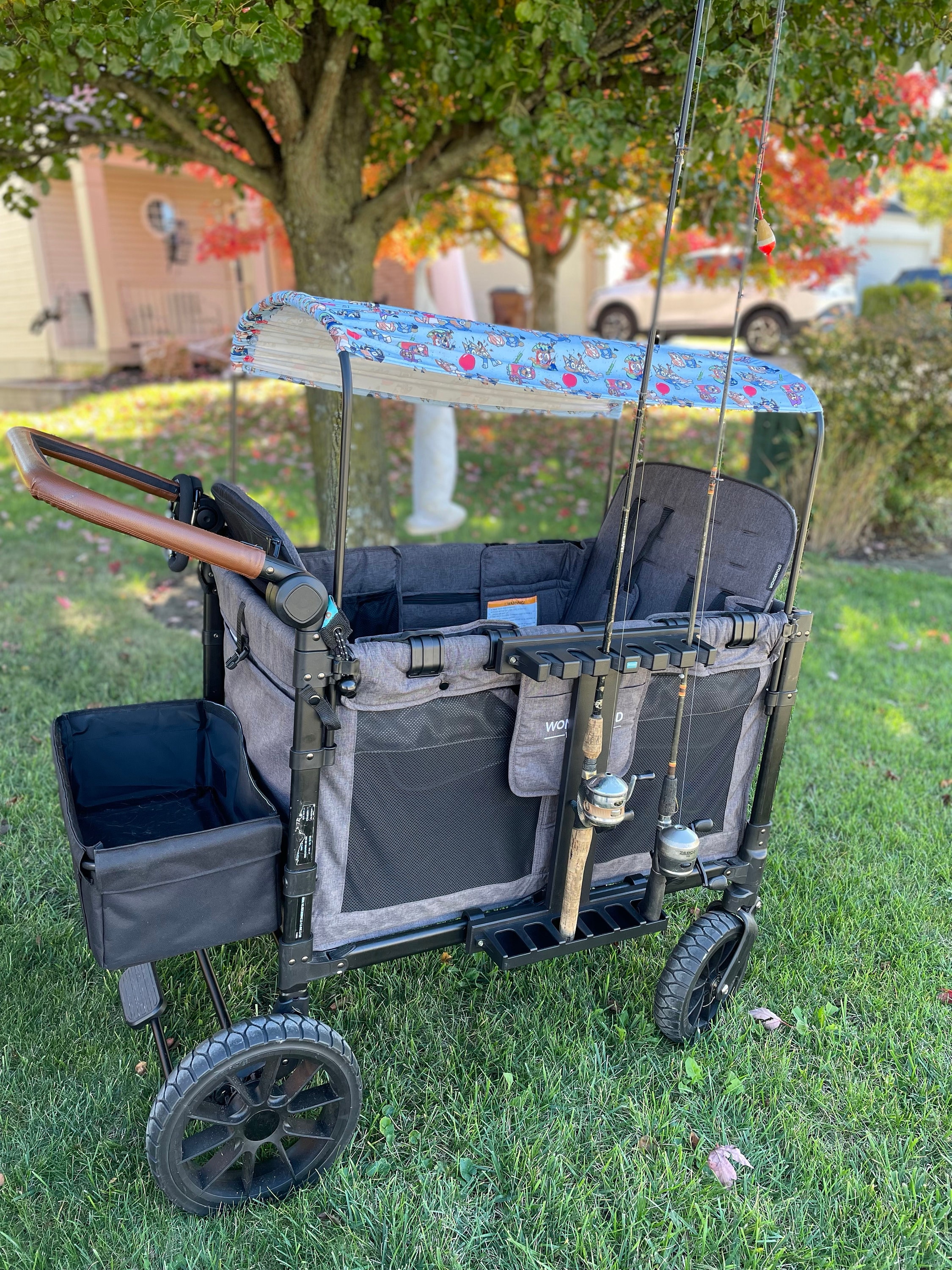 fishing rod holder for wagon Fishing Pole Holder for Stroller Wagon