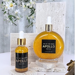 Apollo Scented Body Oil - Moisturizing Perfume Oil with Notes of Ocean Breeze & Citrus. Witches and Romantasy. Safe for Sensitive Skin.