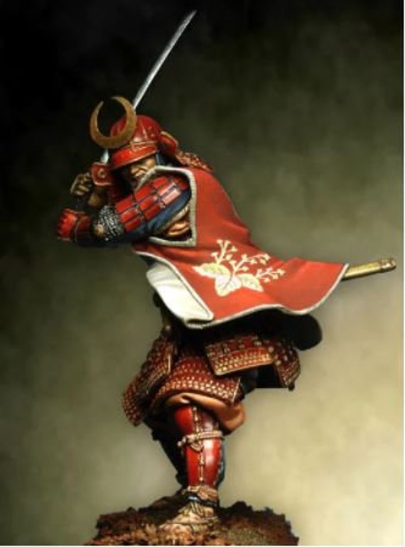 1/18 90mm Resin Figure Model Kit Warrior Japanese Samurai Unpainted Unassambled 