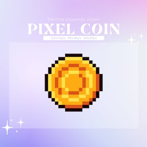 Ícone de pontos do canal Twitch | Pixel Coin