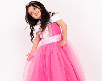 Sleeping Beauty Girl Dress, Princes Aurora Inspired Costume, Birthday Dress, Halloween Costume, Disneyworld Toddler Dress, Photoshoot Dress