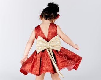 Red Christmas Dress, Christmas Girl Gown, Toddler Xmas Outfit, Girl Dress, First Christmas, Girl Red Tutu