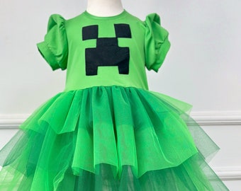M.necraft Halloween Girl Tutu Costume, Toddler Haloween Outfit, School Pageant  Dress, Toddler Girl