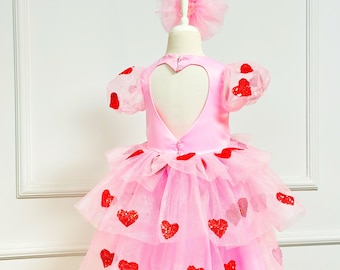 Buy Valentine's Day Girl Dress, Toddler Photo Outfit, Girl