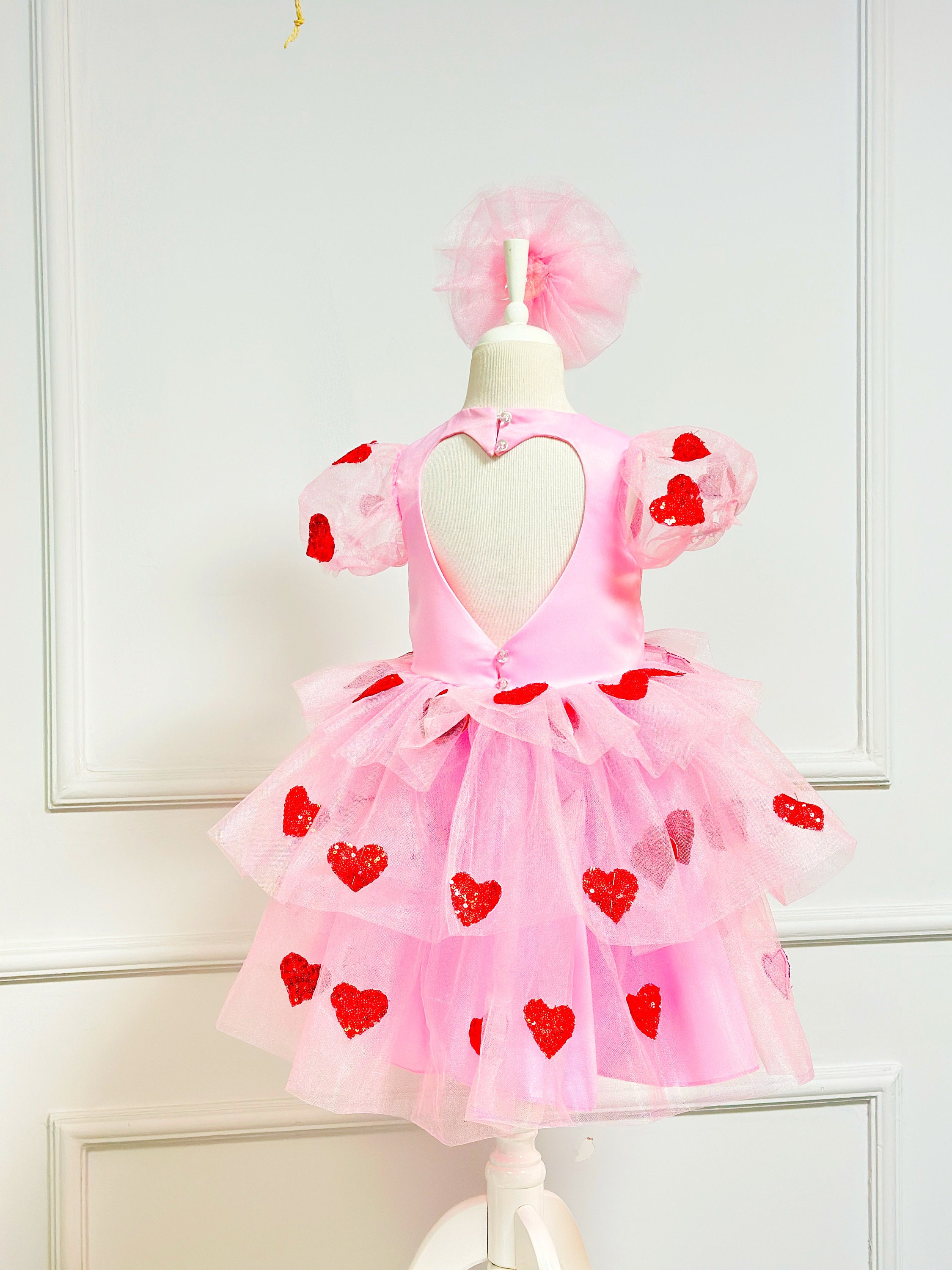 strapless open back dress Atria Style 6766H Pink Fitted Low Back in Stretch Jersey with Sweetheart Prom Dress X-Large / Neon Pink main image 0