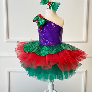 Vestido de sirena de gemelos, disfraz de sirena de hermanas, moda para niños, traje de chica de sesión de fotos, traje de niña de Halloween imagen 2