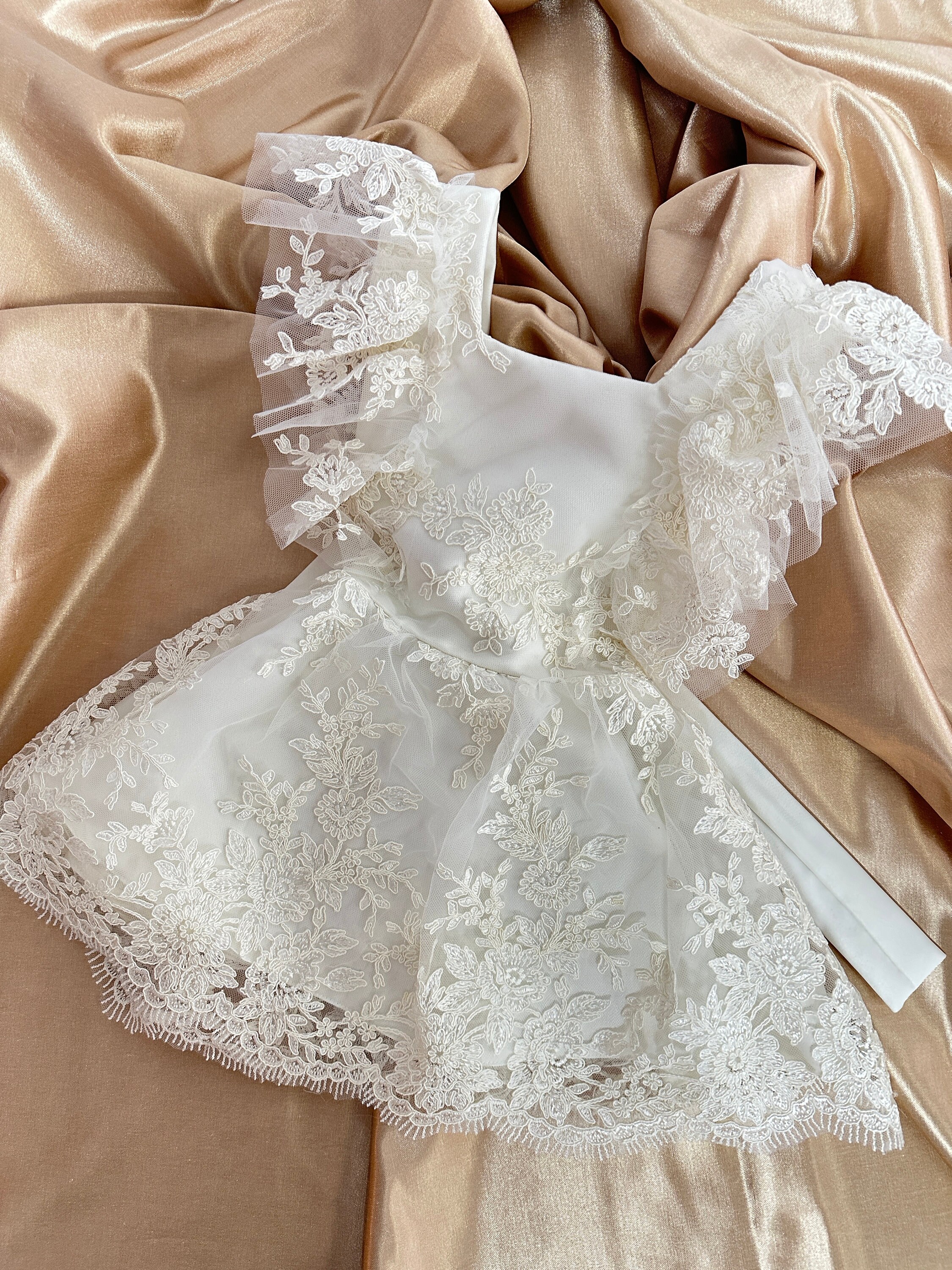 Baby girls lace dresses discount