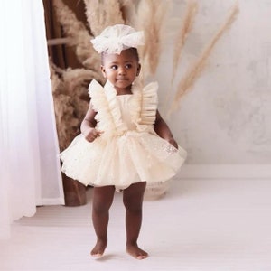 Boho Girl First Birtday Tutu Dress, Toddler Girl Tutu Dress, Photoshoot Dress, Cake Smash Dress, Birthday party Dress