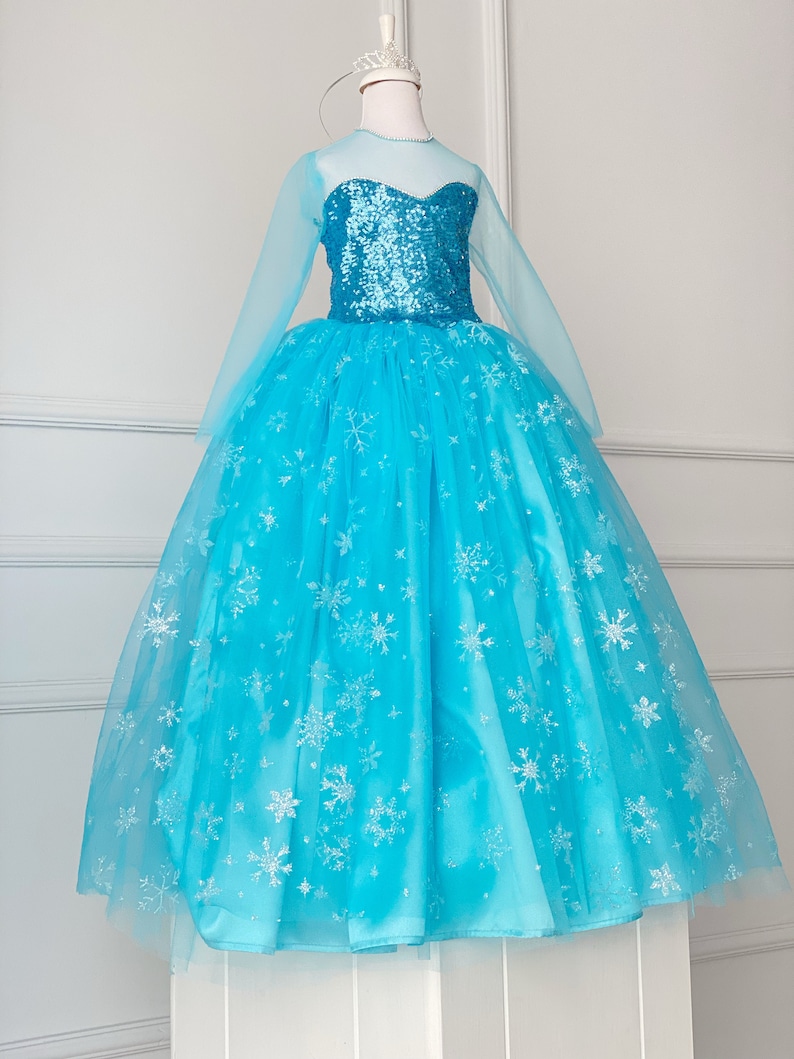 Elsa Inspired Dress Frozen Inspired Girl Dress Frozen Etsy