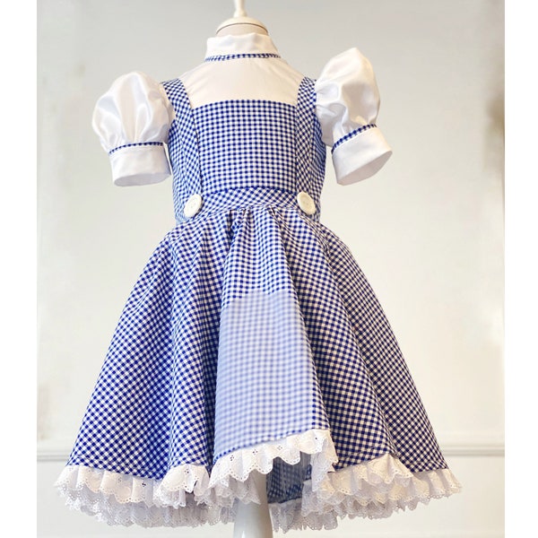 Wizard of Oz Inspired Girl Costume, Dorothy Inspired Costume, Dorothy Toddler Costume, Halloween Costume, Birthday Outfit, School Costume