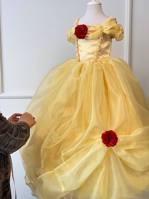 Belle Inspired Girl Costume, Princess Costume for Toddler, Belle Photoshoot  Dress, Birthday Girl Costume, Girl Halloween Outfit - Etsy