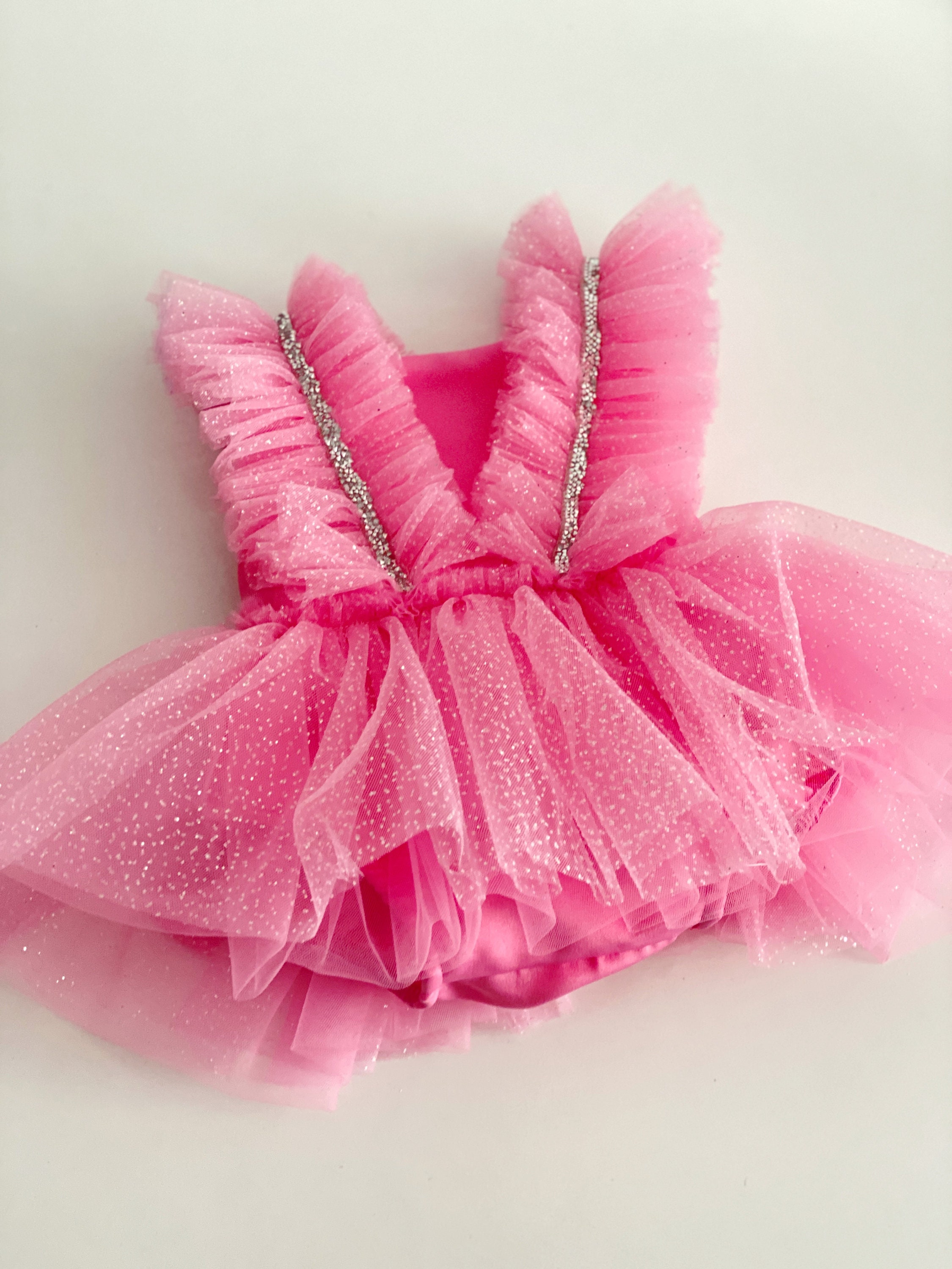 Pink Birthday Girl Baby Tutu Dress, Pink Baby Romper, Girl Photoshoot Tulle Romper, Toddler Cake Smash Dress, Girl Birthday Dress, Tutu