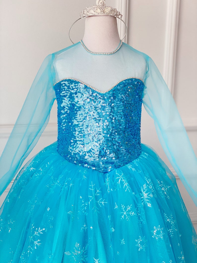 Elsa Inspired Dress Frozen Inspired Girl Dress Frozen - Etsy
