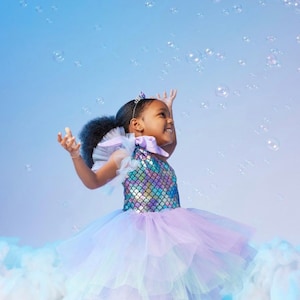 Mermaid Girl Dress, Toddler Birthday Outfit, Mermaid Birthday Dress, Mermaid Theme Party, Girl Tutu Dress, Photoshoot, Cake Smash Dress