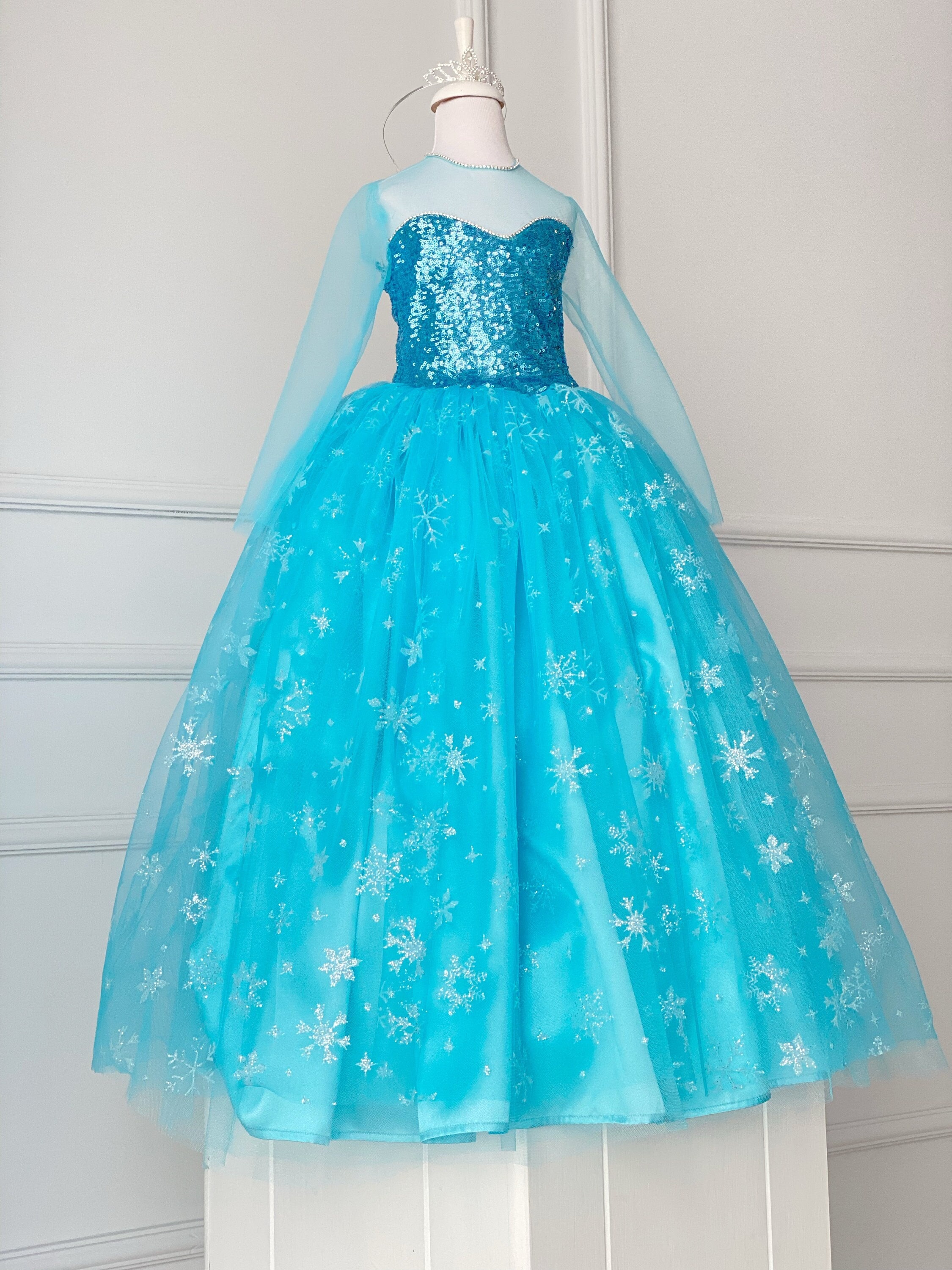 Buy Sky Blue Long Gown For Kids – Mumkins