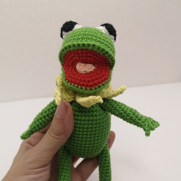 Kermit, the frog, amigurumii doll, the muppets, beginner frindly, easy pattern