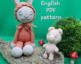 Hope the bunny and Piggy crochet pattern