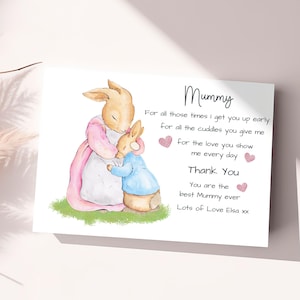 Personalised Mummy Card For Mommy Mum Birthday Card  For Mummy Mothers Day Card Greeting Card For Mummy Happy Birthday Mummy