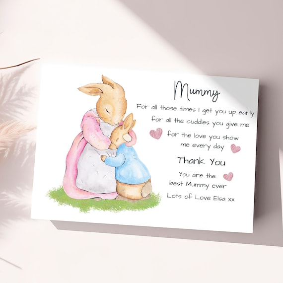 Personalised Mummy Card For Mommy Mum Birthday Card  For Mummy Mothers Day Card Greeting Card For Mummy Happy Birthday Mummy