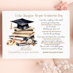 Personalised Daughter Graduation Card For Her Personalised Graduation Gift For Granddaughter, Graduation Card, Class Of 2025 University
