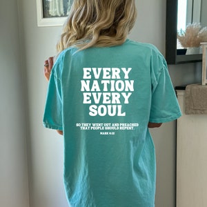 Christian Tshirt Jesus Shirts for Women Gospel Faith Shirt Yeshua Bible Verse Shirt
