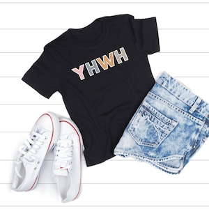 Kids Christian Tshirt, YHWH Torah Christian Shirt, Name of God Faith Tee for Kids
