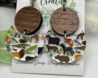 Zoo Animal Earrings