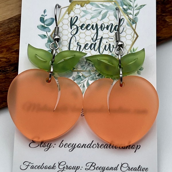 Peach Earrings, Georgia Peach Earrings