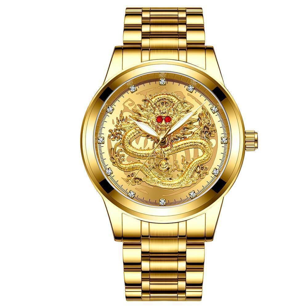 Dragon watch best sale gold