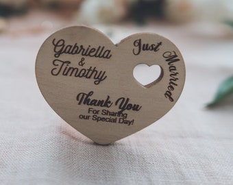 Thank You Wedding Favors Wedding Favor Magnet, Personalised Wedding Gift Magnets For Guests, Thank You Favors, Free Shipping