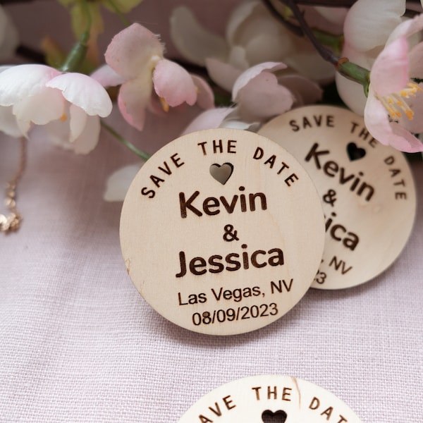 Wedding Invite, Wood Save-the-Date Magnets, Heart Magnets, Wooden Save the Date Magnets, Wedding Save the Date Magnets, Rustic Save the Date