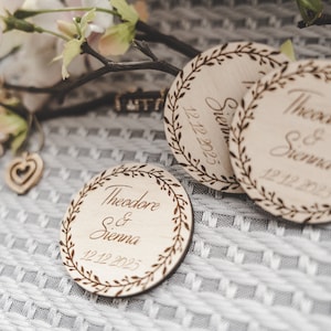 Custom Wooden Fridge Magnets – Personalized Wedding Favors Your Guests Will Love