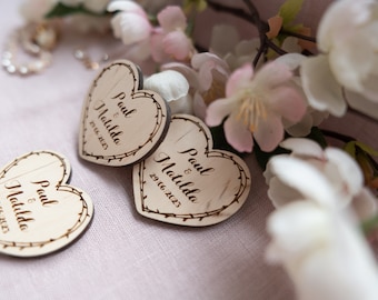 Custom Wooden Fridge Magnets – Personalized Wedding Favors Your Guests Will Love