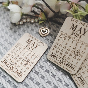 Custom Wooden Save the Date Magnets – A Thoughtful, Personalized Way to Mark Your Upcoming Wedding Celebration