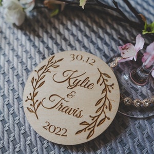 Personalized Coaster , Wedding favors for guests , Wedding favors, Wedding Gifts, Drink Coasters, Wedding Thank You Cards, Wedding Coasters