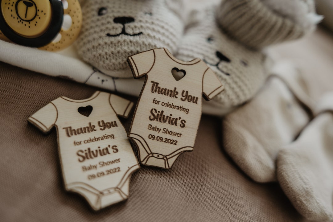 Baby Shower Magnet, Baby Shower Favors, Personalized Baby Shower Wooden ...
