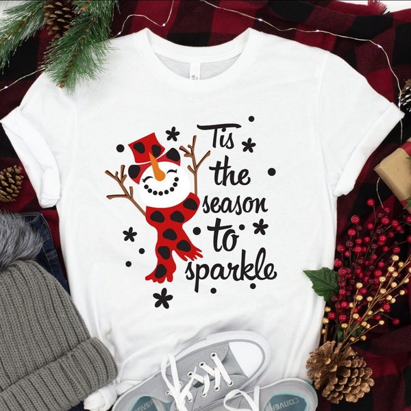 Tis The Season To Sparkle Shirt,Matching Family Christmas Shirts,Matching Xmas Tees,Winter Shirt,Xmas Shirt