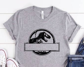Custom Jurassic Park Shirt ,Jurassic Park Shirt ,Custom Dinosaur Shirt , custom dino Shirt , Personalized Jurassic Family Shirt